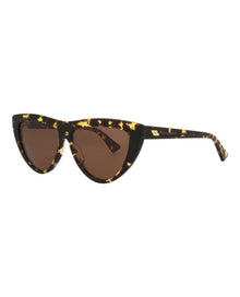 Bottega Veneta | Women | Cat Eye Acetate Sunglasses | Brown