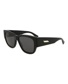Bottega Veneta | Women | Rectangle Acetate Sunglasses | Black