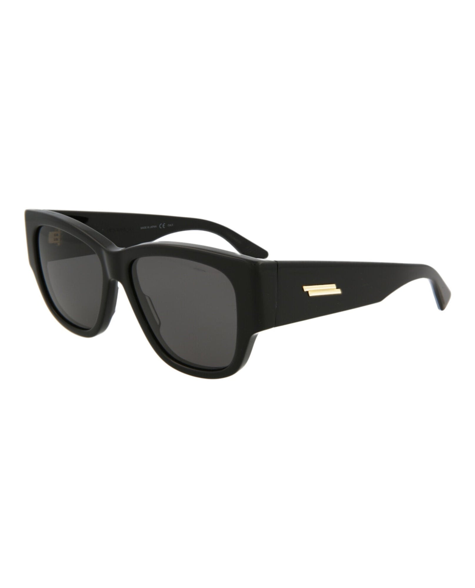 Bottega Veneta | Women | Rectangle Acetate Sunglasses | Black
