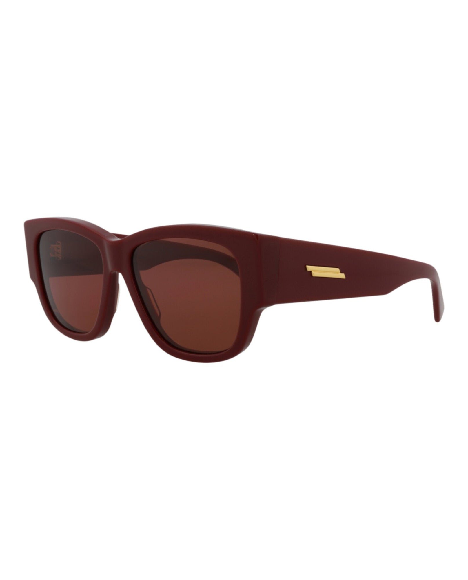 Bottega Veneta | Women | Square Acetate Sunglasses | Burgundy