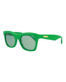 Bottega Veneta | Unisex | Square Acetate Sunglasses | Green