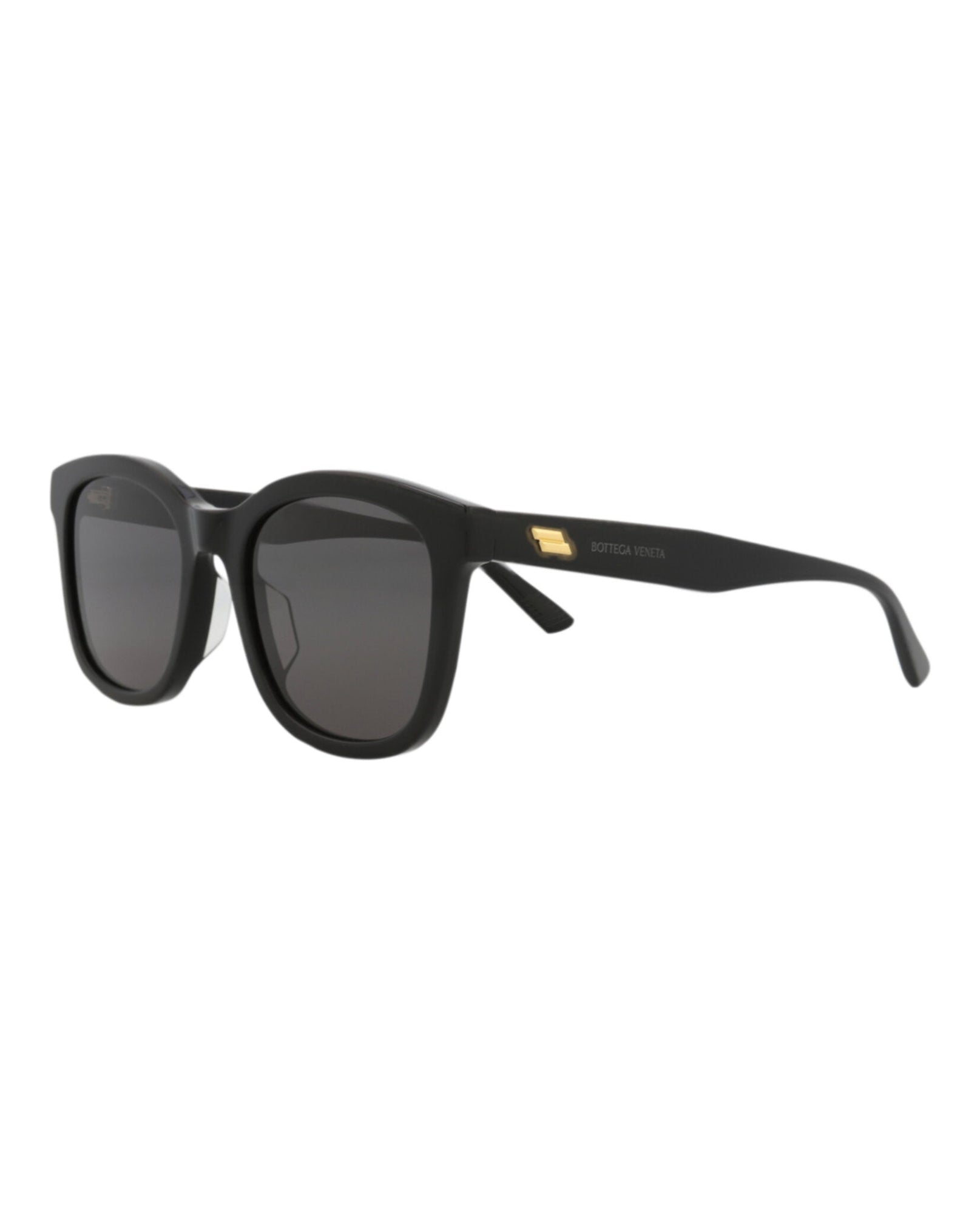Bottega Veneta | Women | Round Acetate Sunglasses | Black