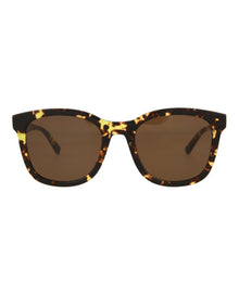 Bottega Veneta | Women | Round Acetate Sunglasses | Brown