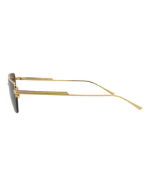 Bottega Veneta | Unisex | Square Metal Sunglasses | Gold