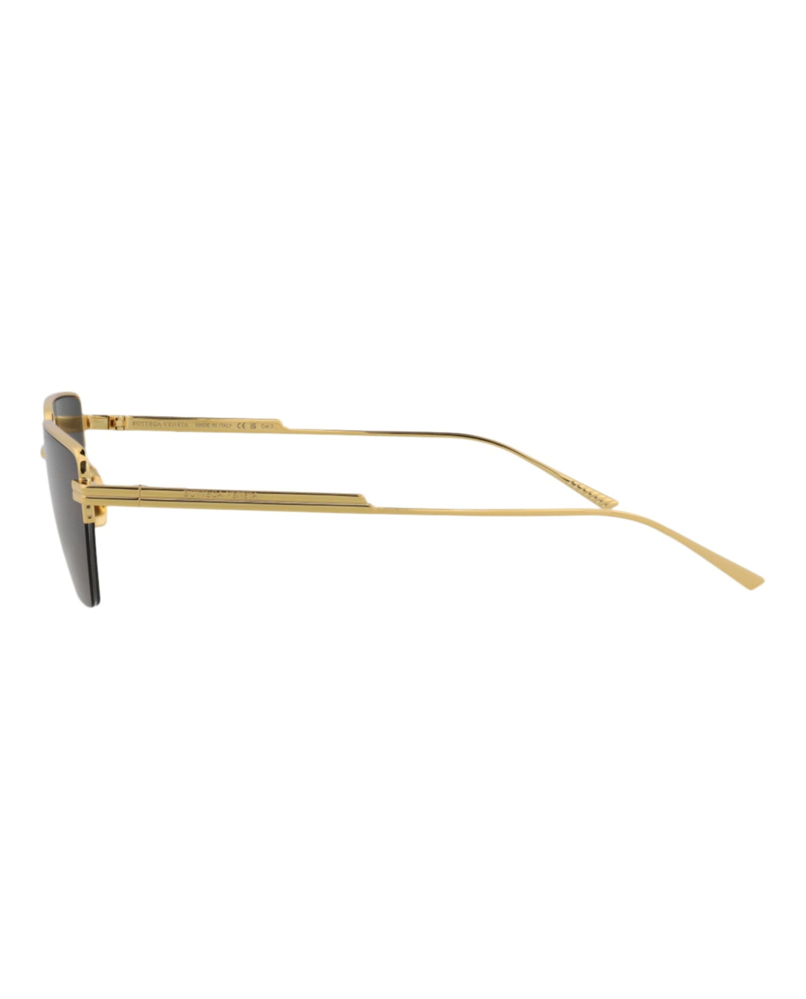 Bottega Veneta | Unisex | Square Metal Sunglasses | Gold