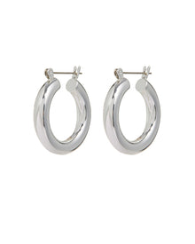 Baby Amalfi Tube Hoops - Silver | Plated Silver