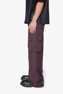 Baggy Cargo Trouser Pants | Burgundy