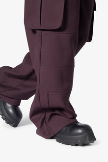 Baggy Cargo Trouser Pants | Burgundy