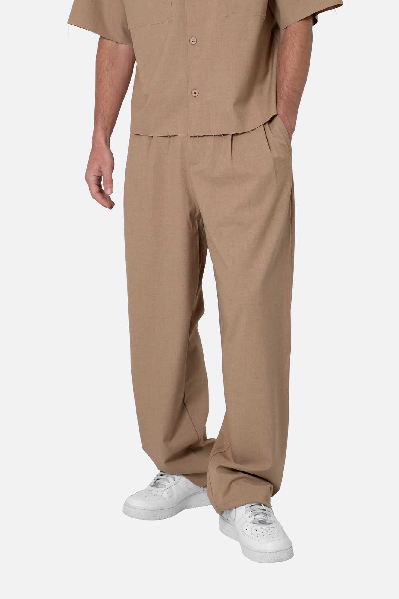 Baggy Trouser Pants | Khaki