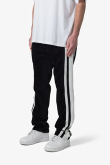 Baggy Velour Track Pants | Black