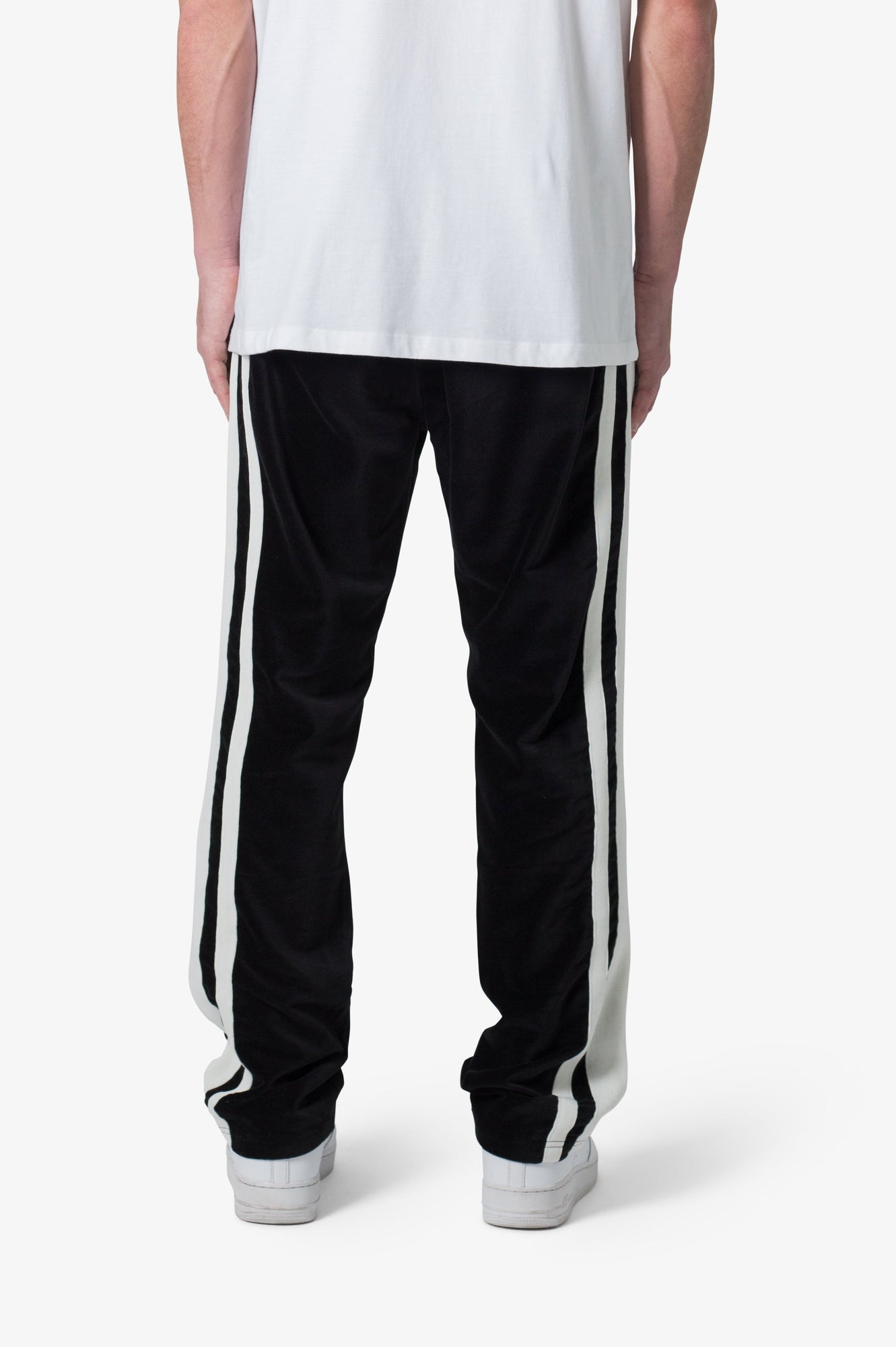 Baggy Velour Track Pants | Black