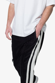 Baggy Velour Track Pants | Black