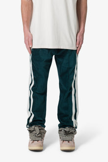 Baggy Velour Track Pants | Green