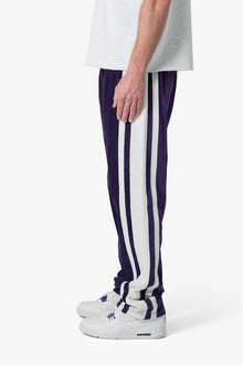 Baggy Velour Track Pants | Purple