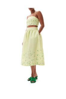 Beaded Nylon Skirt | Lily Green