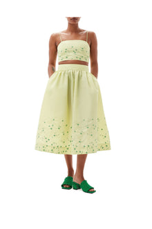 Beaded Nylon Top | Lily Green