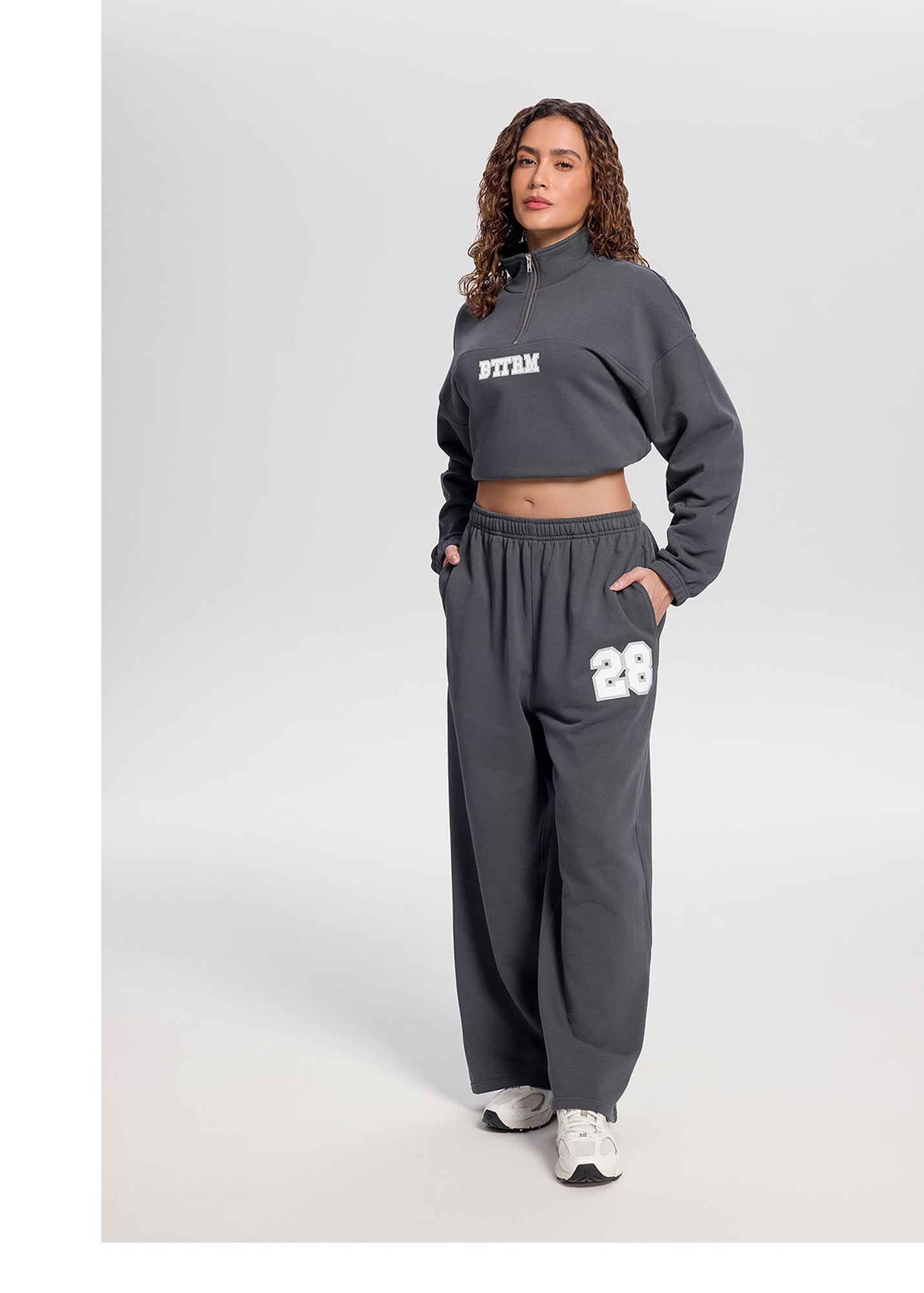 Better League Wide-Leg Sweatpants | Charcoal