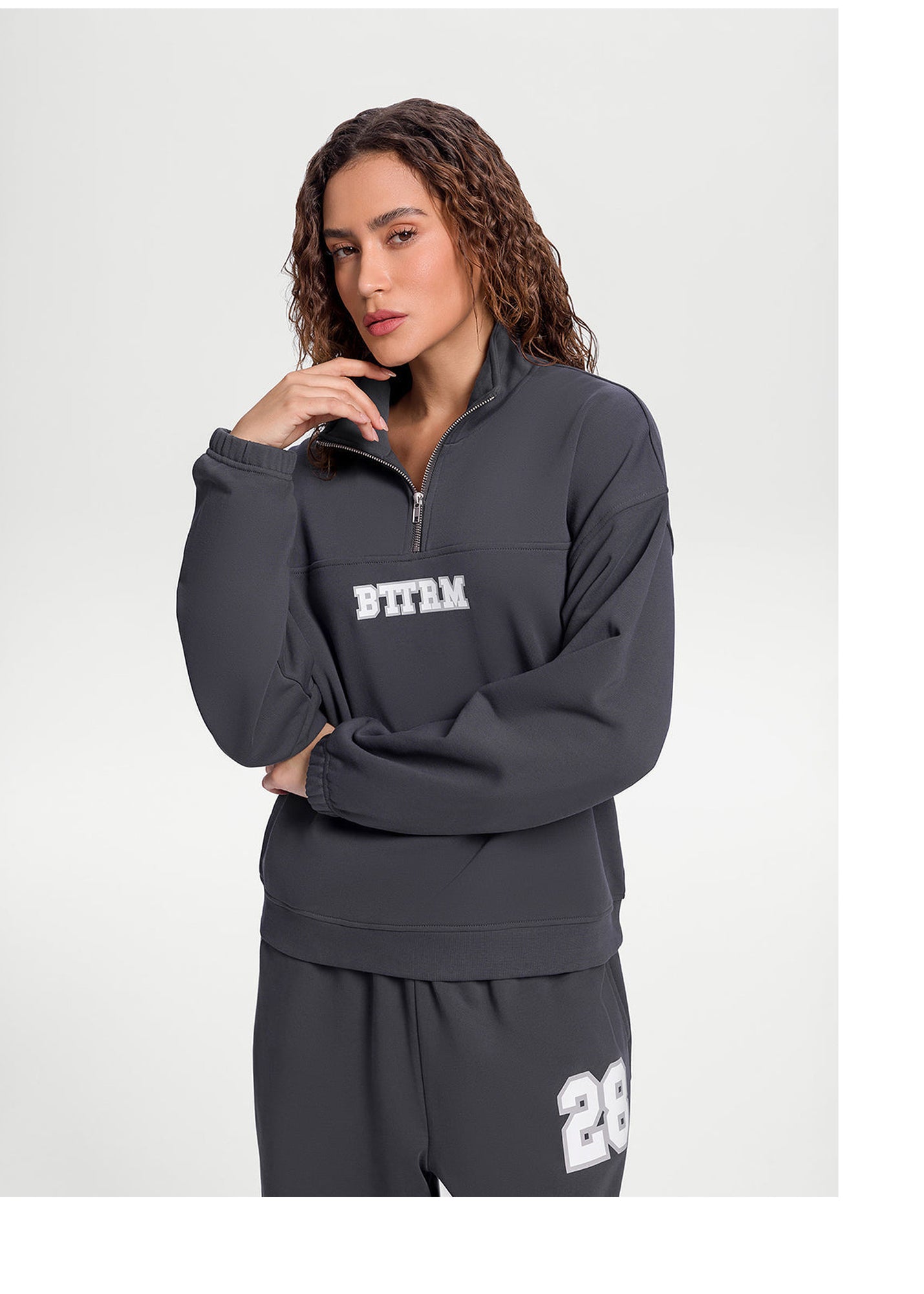 Better League Zip Sweatshirt | Charcoal