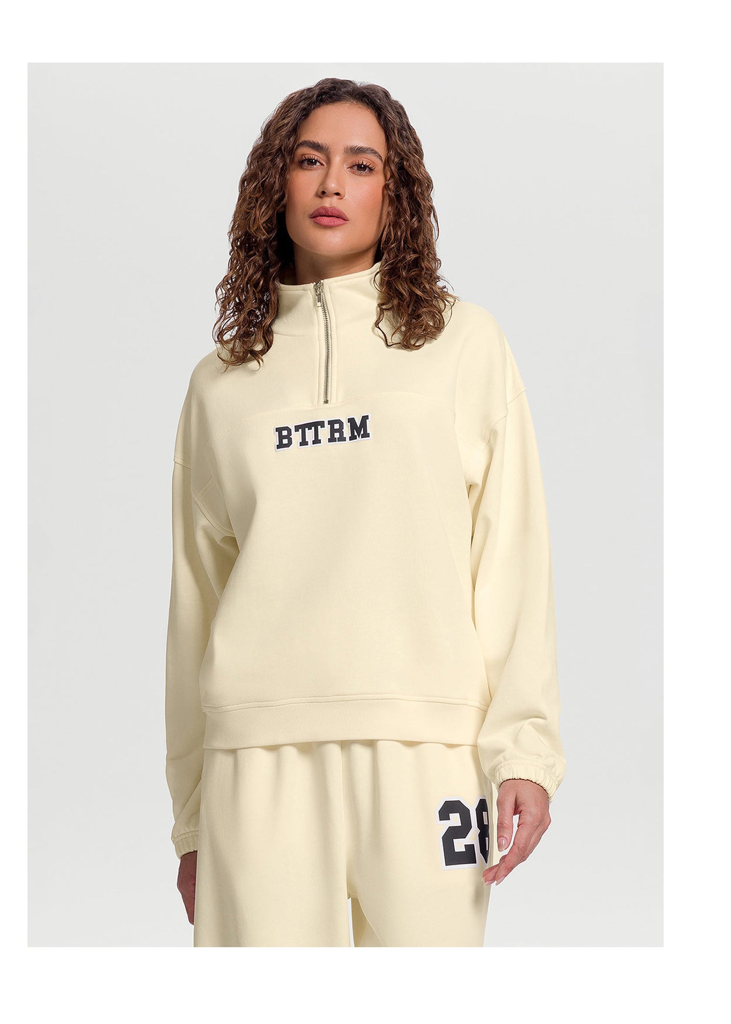 Better League Zip Sweatshirt | Creamy White