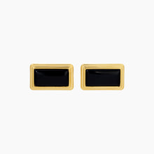 Archer Rectangle Earrings | Gold-Plated on Brass