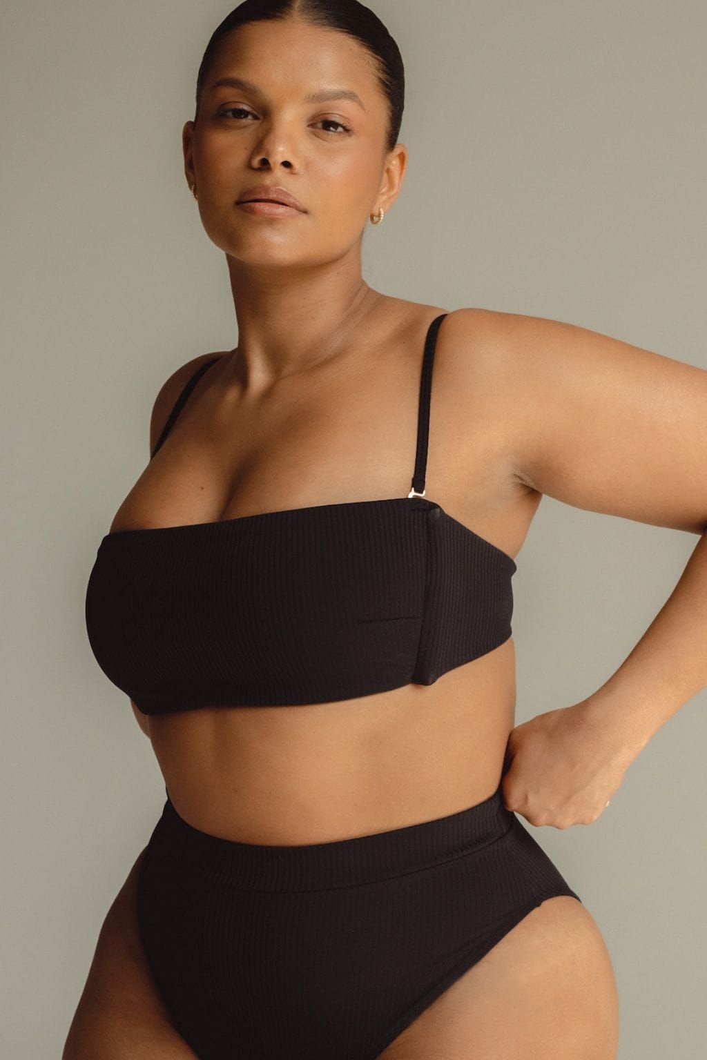 Summer Bikini Top | Black Rib