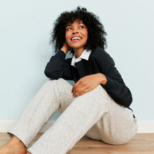 Chilluxe Brushed Fleece Quilted Pant | Salt & Pepper