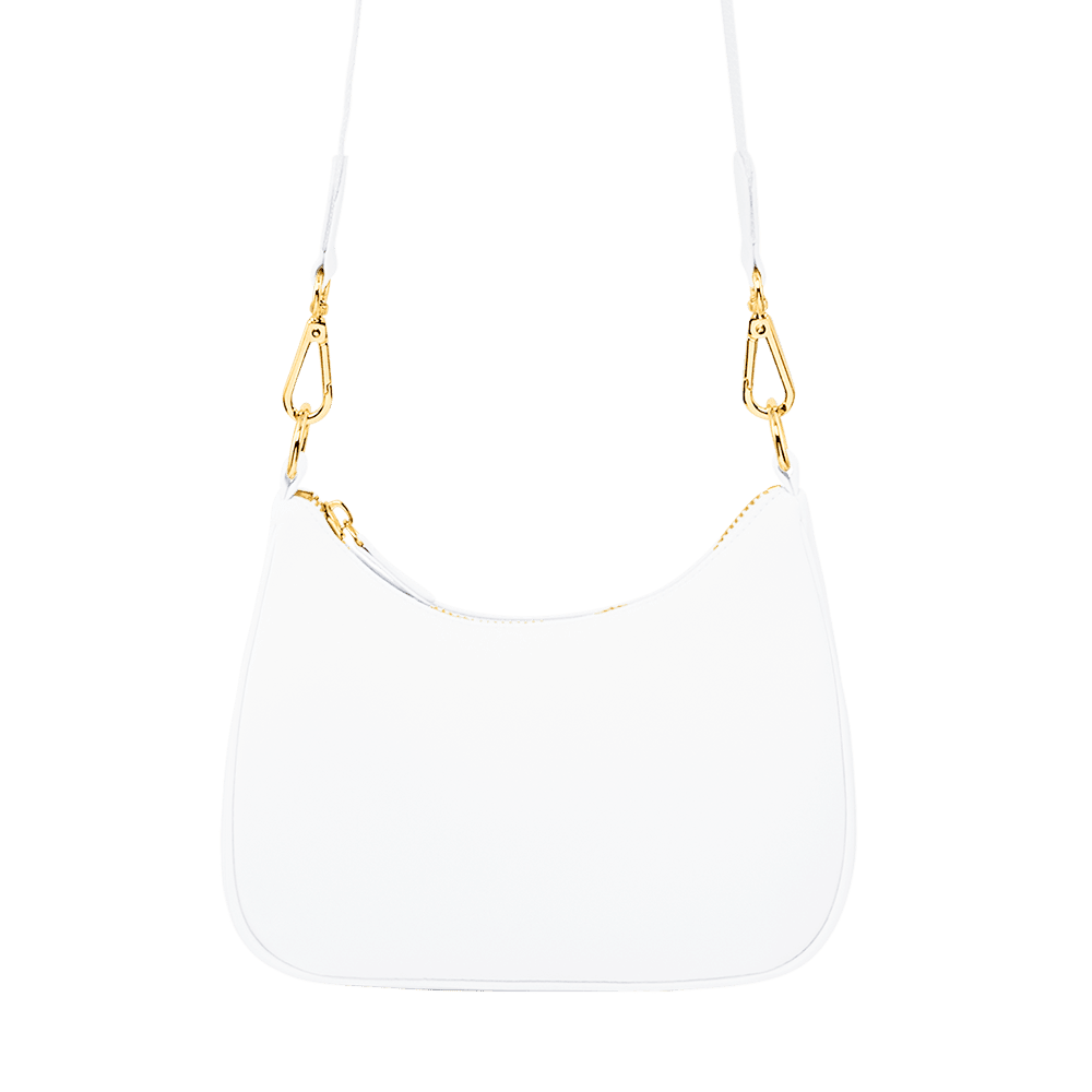 Curved Crossbody Bag | Blanc