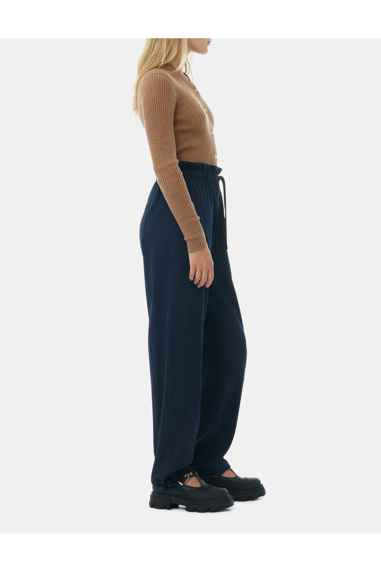 Blue Light Elasticated Waist Trousers | Sky Captain