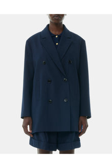 Blue Light Oversized Blazer | Sky Captain