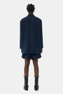 Blue Light Oversized Blazer | Sky Captain