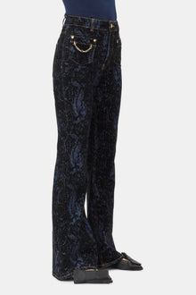Blue Snake Goddi Jeans | Indigo