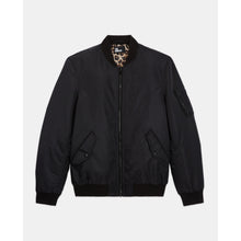 Bomber Jacket With Leopard Lining | Men | Black