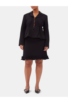Bonded Crepe Skirt | Black (V1)