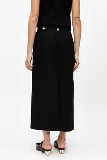 Bonded Crepe Skirt | Black (V2)