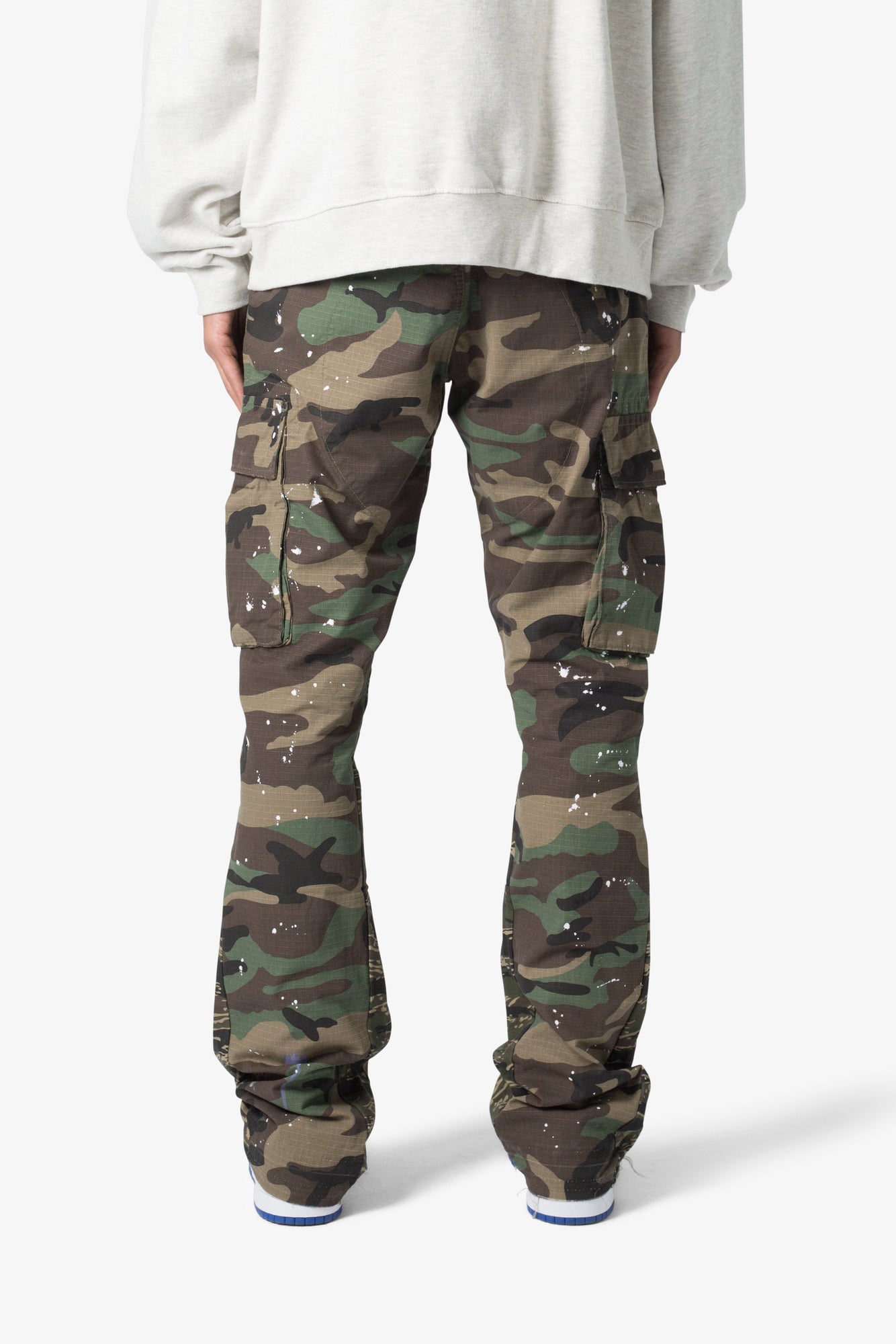 B480 Cargo Flare Denim | Vintage Blue