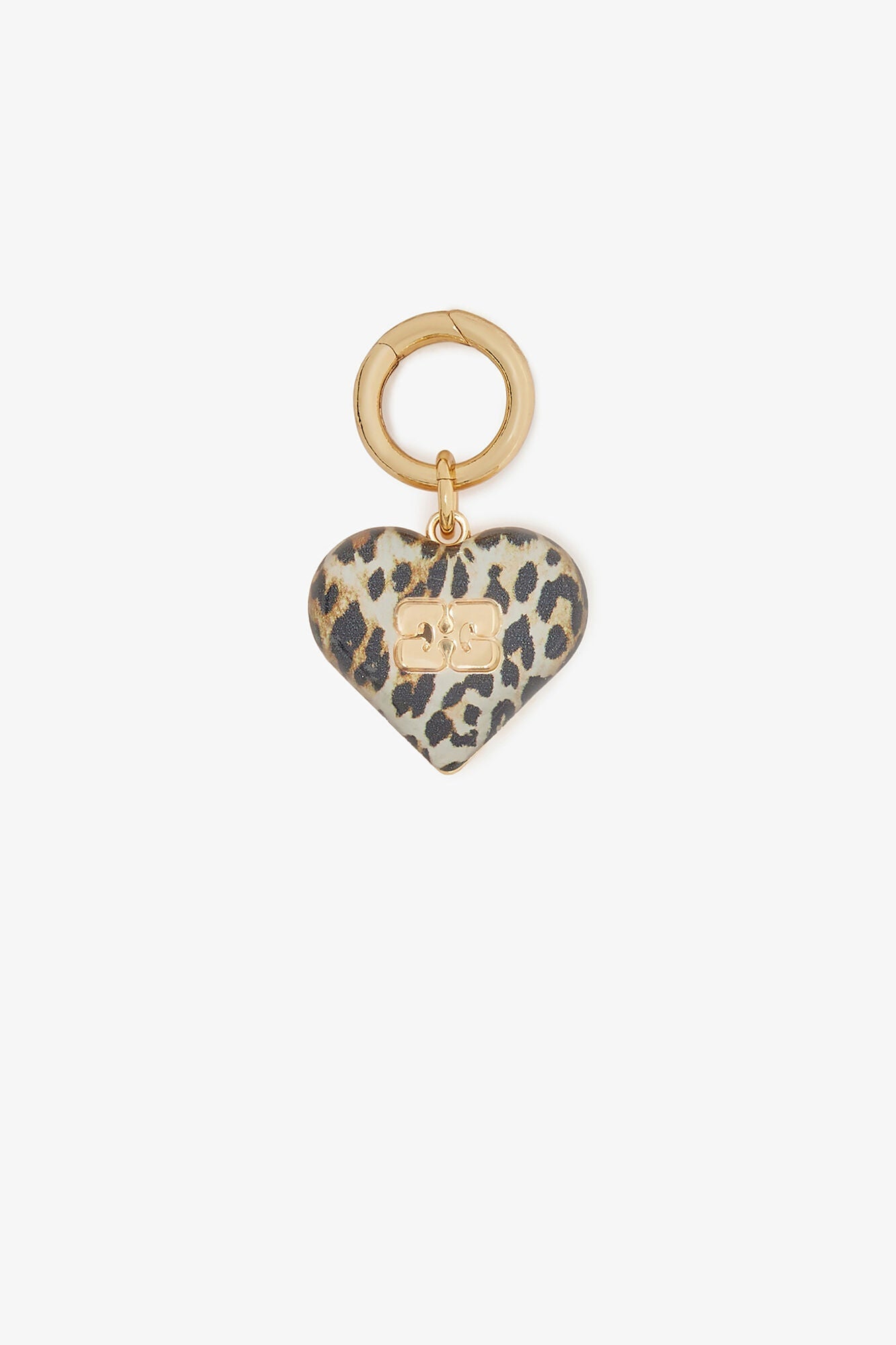 Bou Heart Charm | Leopard