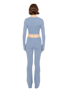 Womens | Bow Knit Sweater | Denim Blue
