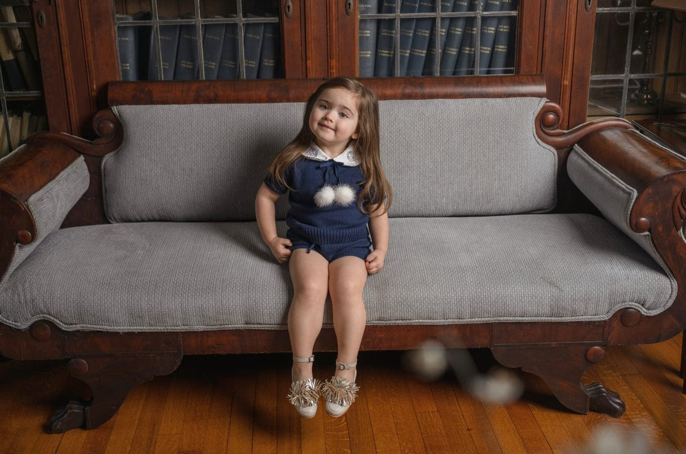 Boy | Billie Knit Top and Shorts Set | Navy