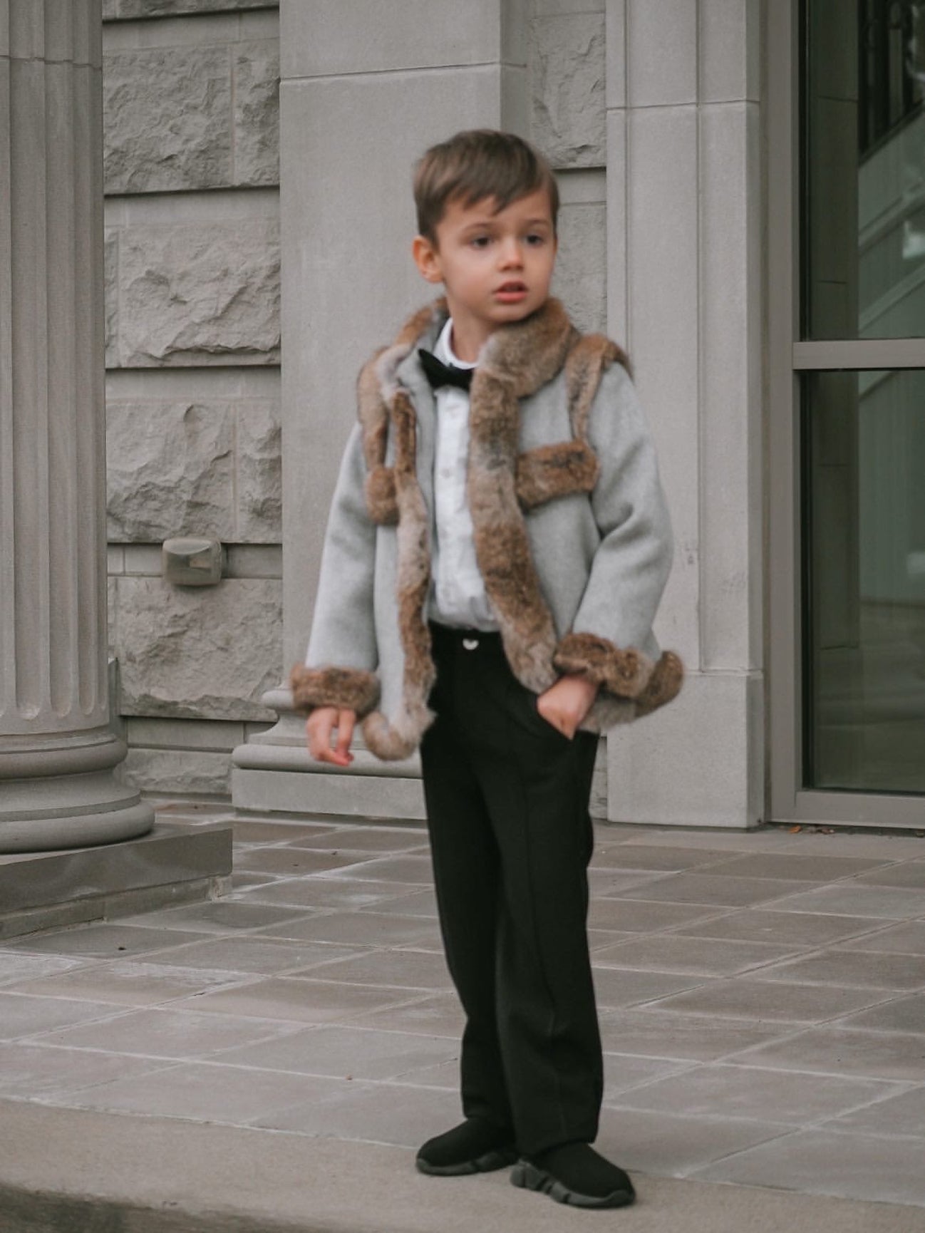 Boy | Peter Grey Wool Coat | Gray