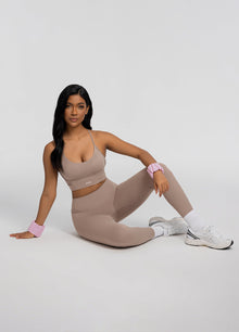 Seamless Crossback Bra | Cocoa