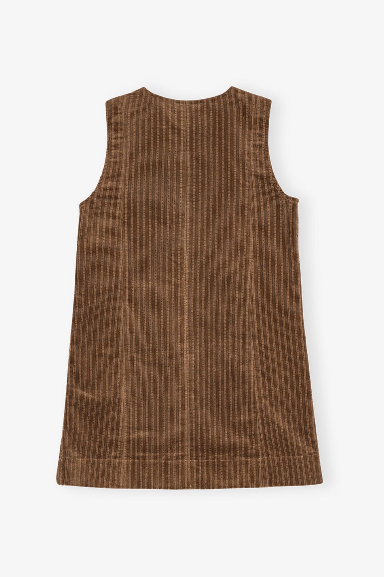 Brown Corduroy Mini Dress | Rain Drum