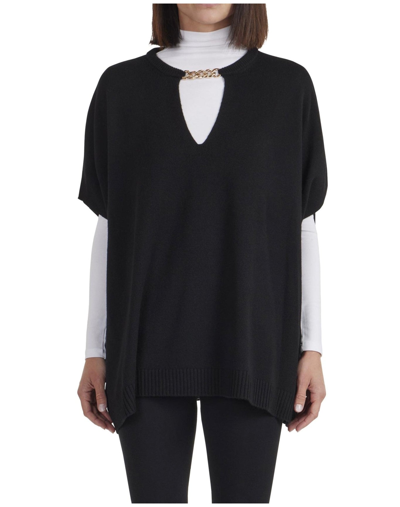 Bruno Magli | Women | Cashmere Blend Poncho | Black