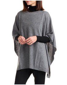 Bruno Magli | Women | Cashmere Poncho | Grey V3