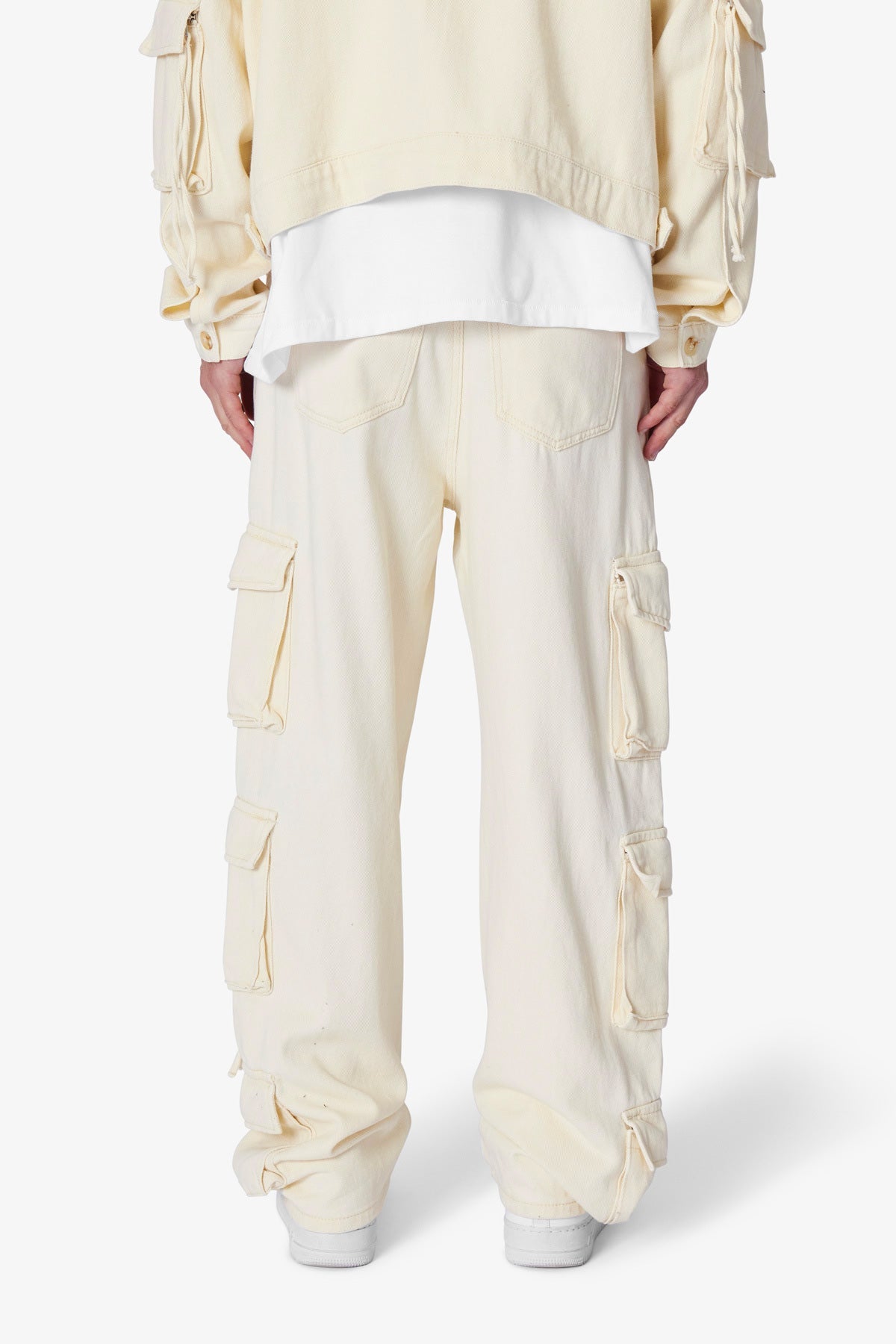 Brushed Twill Cargo Pants | Khaki