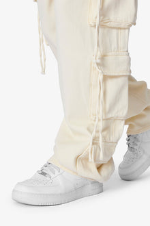 Brushed Twill Cargo Pants | Khaki