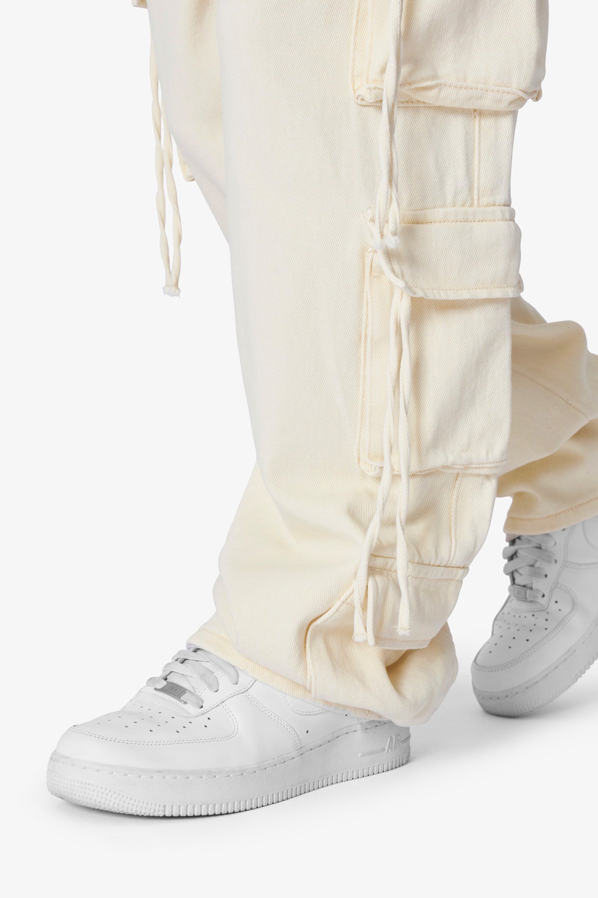 Brushed Twill Cargo Pants | Khaki