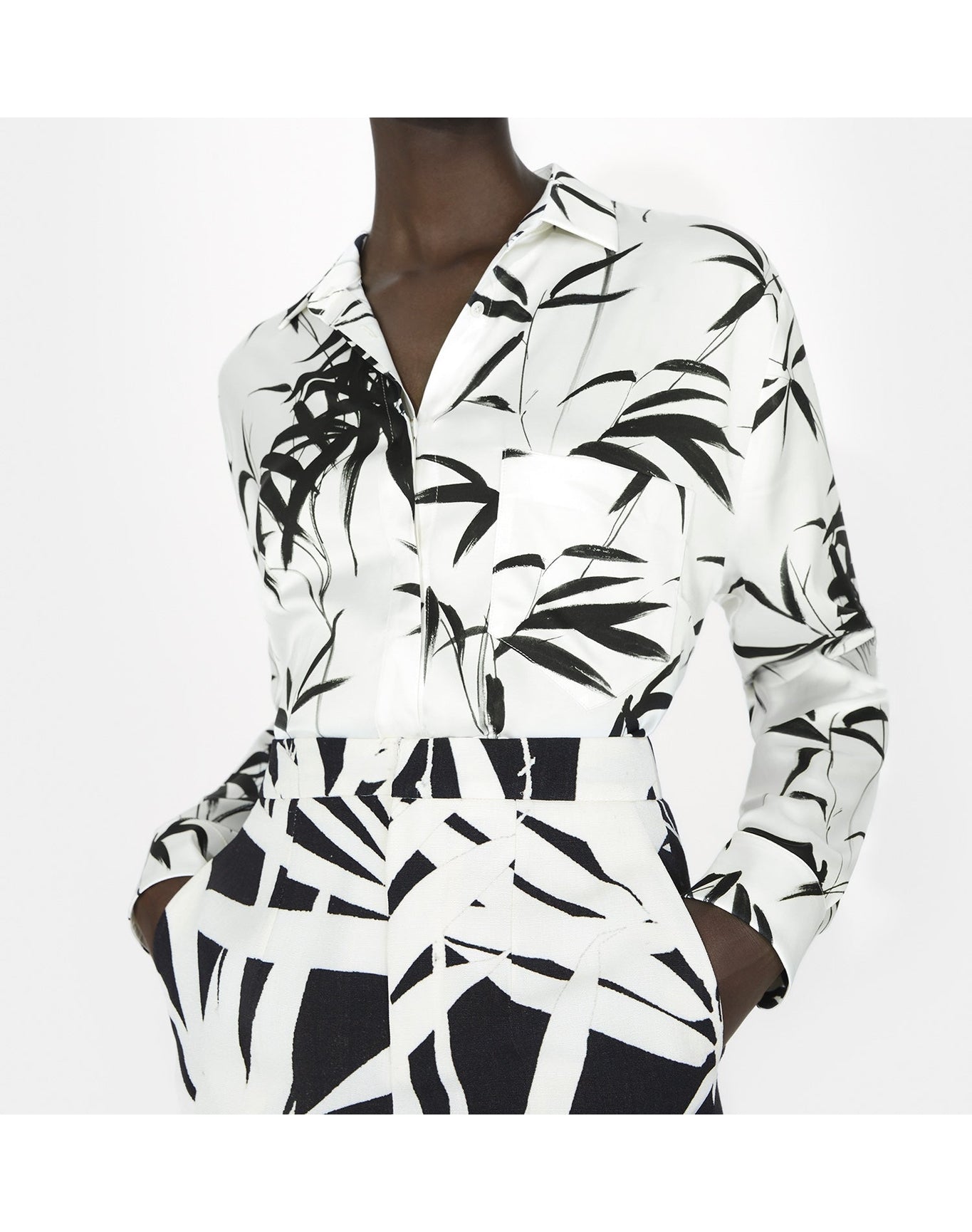 Brushstroke Shirt | Black & White