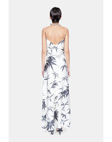 Brushstroke Slip Dress | Palm Print