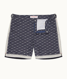 Bulldog Bandana Mid-Length Swim Shorts | Dark Sapphire/Sea Mist