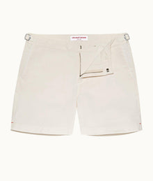 Bulldog Cotton Twill Mid-Length Cotton Twill Shorts | White Sand